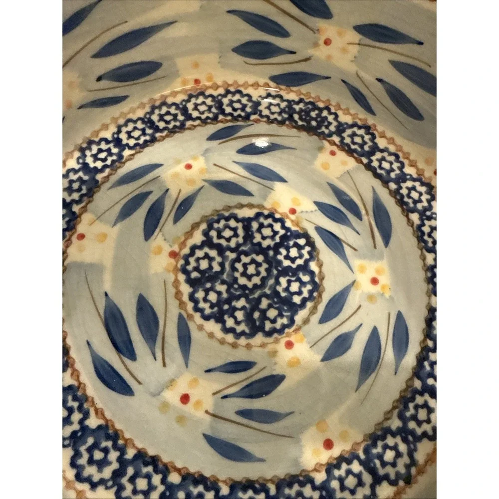 Temptations Old‎ World Blue Round Baking Casserole 1 And 2 Quart Set 2 Wire Rack